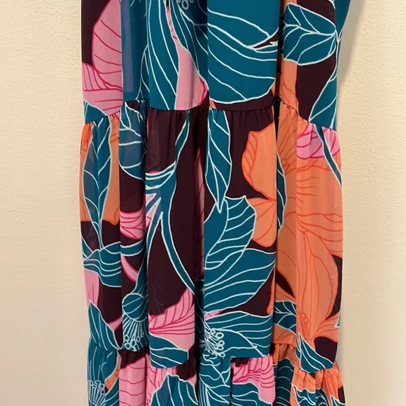 TRINA TURK Sunglasses Tiered Sleeveless Maxi Dress Size XS, NWT - Picture 3 of 15
